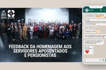 Foto - 13/10/22 - Homenagem aos Aposentados e Pensionistas do mês de Outubro de 2022