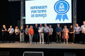 Homenagem por Tempo de Serviço aos Servidores da Prefeitura de Joinville