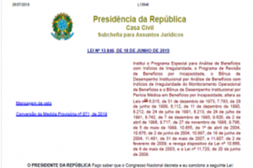 Aprovação da Lei 13.846, de 18 de junho de 2019,  traz requisitos para ocupar o cargo de  dirigentes da unidade gestora do RPPS: