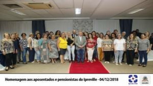 HOMENAGEM PARA APOSENTADOS E PENSIONISTAS